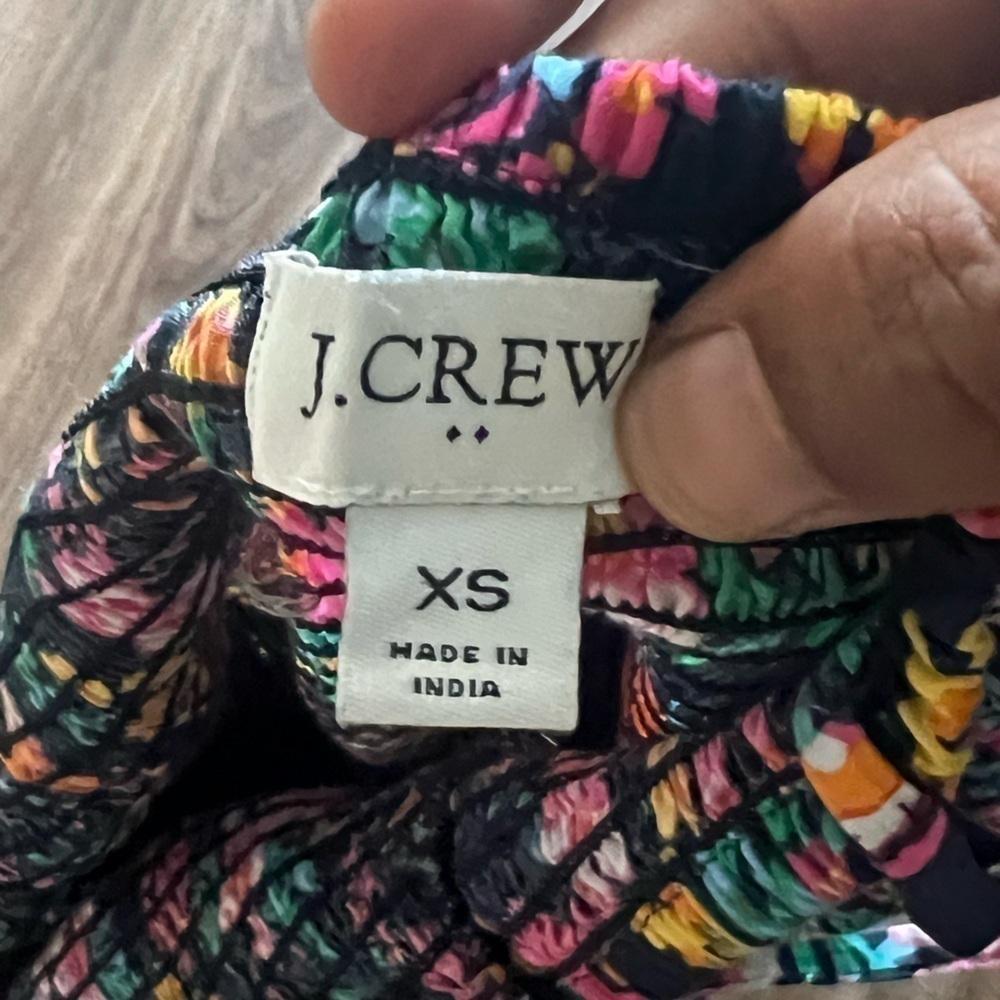J Crew Smocked Top Midi Dress Floral - Picture 6 of 8